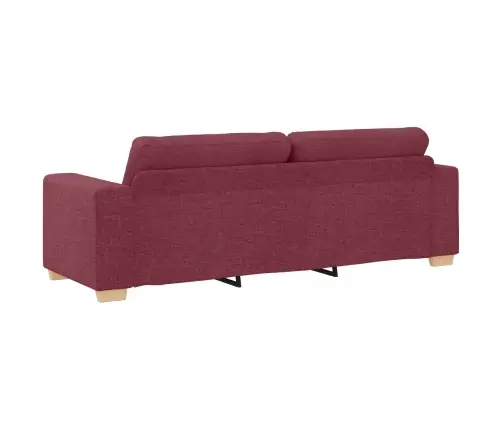 Sofos Komplektas 2 Pcs Vyno Raudona Audinys