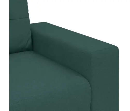 Sofa 2 Pcs Žalia Lino Mišinio Audinys