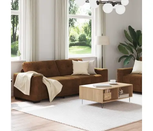 Dīvāns 2 Pcs Brūna 221 X 78 X 80 Cm Mākslīgā Āda Vidaxl