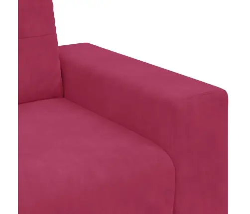 Sofos Komplektas 2 Pcs Vyno Raudonumo 221 X 78 X 80 Cm Aksomas
