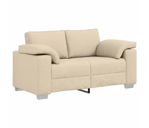 Dīvānu Komplekts 2 Pcs Krēmkrāsa 219 X 77 X 82 Cm Audums Vidaxl