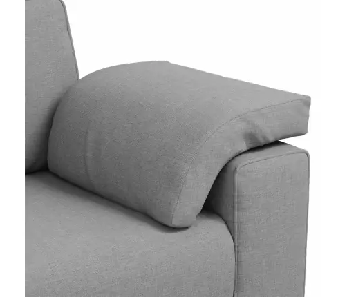 Diivanikomplekt 2 Pcs Pilvehall 219 X 77 X 82 Cm Kangas