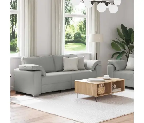 Diivanikomplekt 2 Pcs Pilvehall 219 X 77 X 82 Cm Kangas