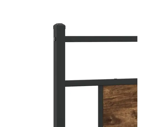 Peatsiga Voodiraam, Ilma Madratsita, Suitsutatud Tamm 75X190 Cm