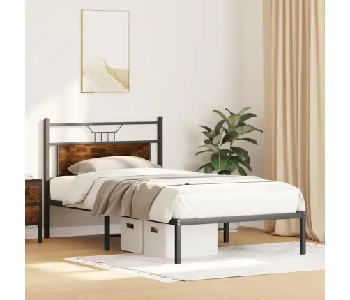 Lovos Rėmas Be Čiužinio, Dūminis, 100X200cm Apdirbta Mediena