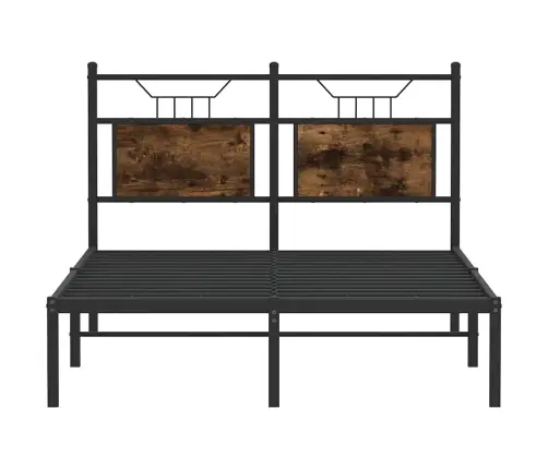 Peatsiga Voodiraam, Ilma Madratsita, Suitsutatud Tamm 120X190Cm