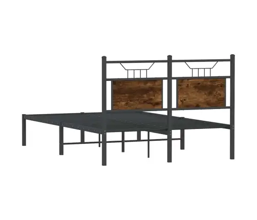 Peatsiga Voodiraam, Ilma Madratsita, Suitsutatud Tamm 120X190Cm