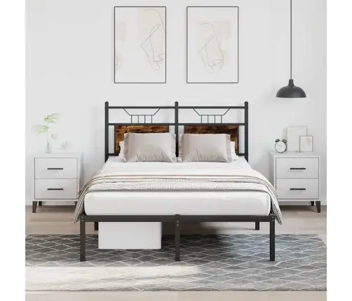 Gulta Bez Matrača, Ozolkoka, 120X200 Cm, Inženierijas Koks Vidaxl