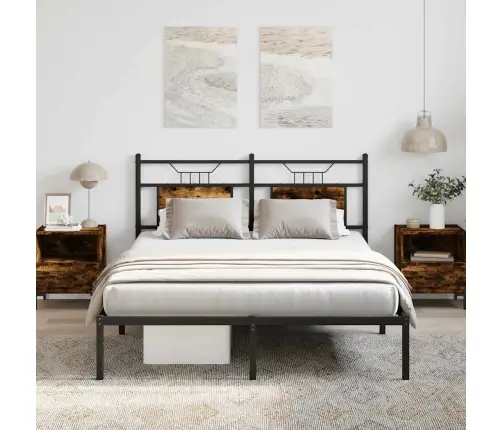 Gulta Bez Matrača, Ozolkoka, 137X190 Cm, Inženierijas Koks Vidaxl