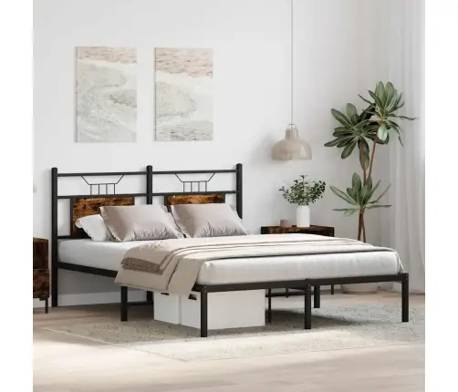 Gulta Bez Matrača, Ozolkoka, 140X190 Cm, Inženierijas Koks Vidaxl