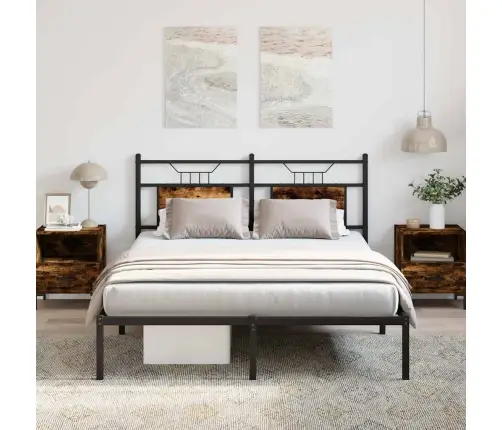 Lovos Rėmas Be Čiužinio, Dūminio Ąžuolo, 150X200cm Mediena