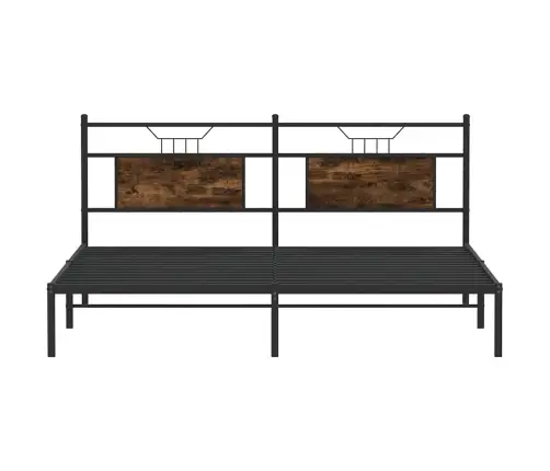 Peatsiga Voodiraam, Ilma Madratsita, Suitsutatud Tamm 160X200Cm