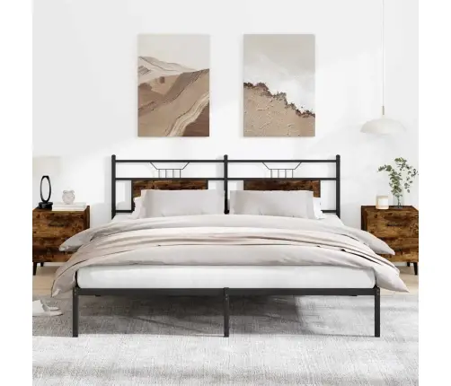 Peatsiga Voodiraam, Ilma Madratsita, Suitsutatud Tamm 160X200Cm