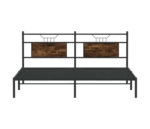 Voodiraam Ilma Madratsita Suitsutatud Tamm 183X213 Cm Tehispuit