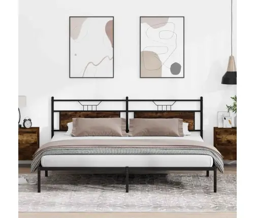 Gulta Bez Matrača, Ozolkoka, 193X203 Cm, Inženierijas Koks Vidaxl