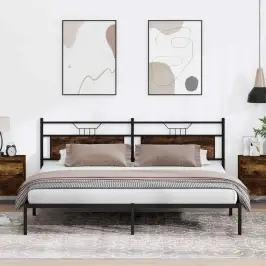 Gulta Bez Matrača, Ozolkoka, 200X200 Cm, Inženierijas Koks Vidaxl