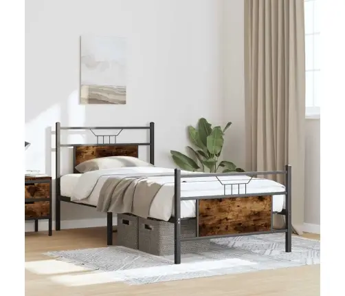 Gulta Bez Matrača, Ozolkoka, 75X190 Cm, Inženierijas Koks Vidaxl