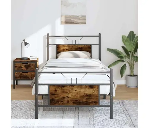 Lovos Rėmas Be Čiužinio, Dūminis, 90X190cm Apdirbta Mediena