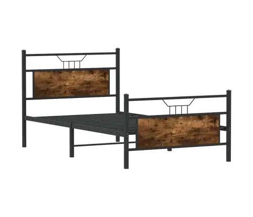 Gulta Bez Matrača, Ozolkoka, 100X190 Cm, Inženierijas Koks Vidaxl