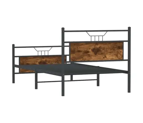 Gulta Bez Matrača, Ozolkoka, 100X200 Cm, Inženierijas Koks Vidaxl