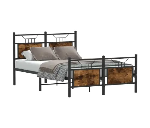 Gulta Bez Matrača, Ozolkoka, 120X200 Cm, Inženierijas Koks Vidaxl