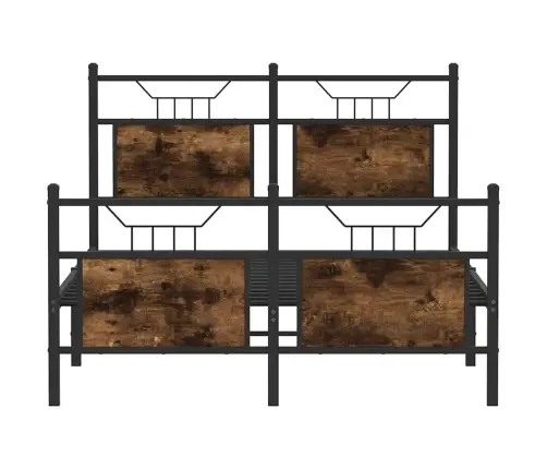 Gulta Bez Matrača, Ozolkoka, 120X200 Cm, Inženierijas Koks Vidaxl