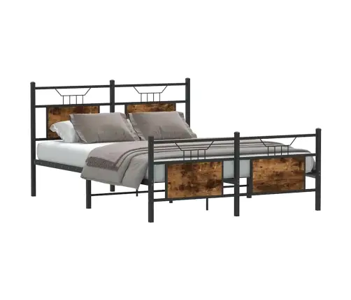 Gulta Bez Matrača, Ozolkoka, 150X200 Cm, Inženierijas Koks Vidaxl