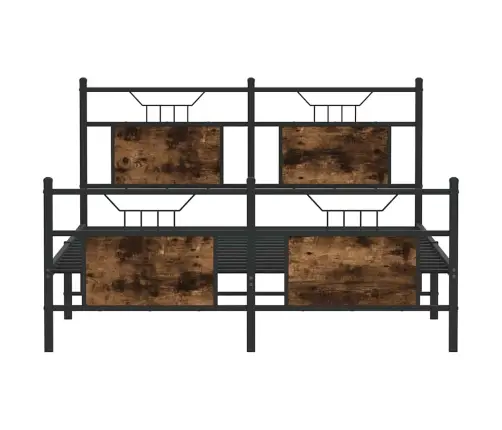 Gulta Bez Matrača, Ozolkoka, 150X200 Cm, Inženierijas Koks Vidaxl