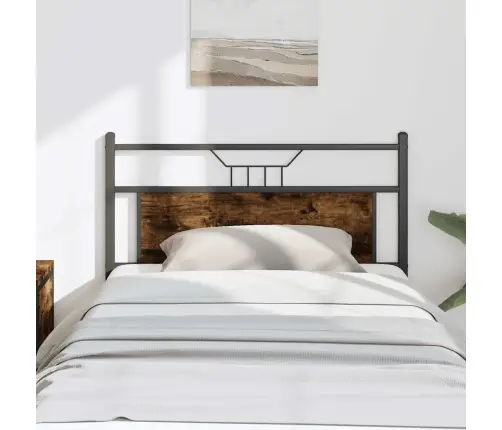 Galvgalis, Ozolkoka Krāsa, 100 Cm, Inženierijas Koks, Tērauds Vidaxl