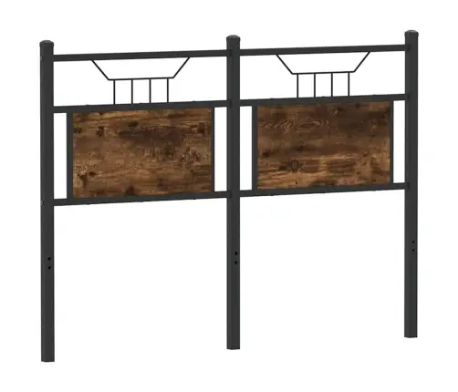 Galvgalis, Ozolkoka Krāsa, 120 Cm, Inženierijas Koks, Tērauds Vidaxl Galvgalis, Ozolkoka Krāsa, 120 Cm, Inženierijas Koks, Tērauds Vidaxl