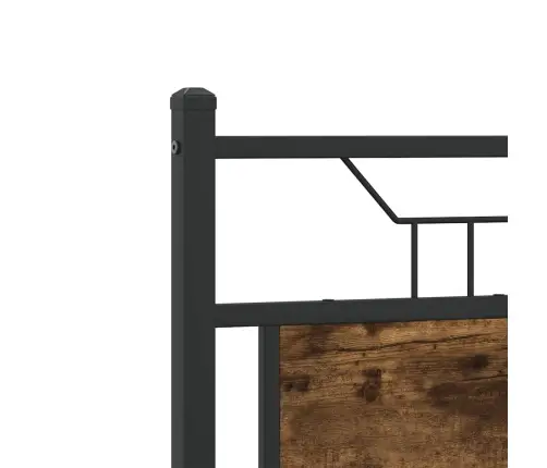 Galvgalis, Ozolkoka Krāsa, 120 Cm, Inženierijas Koks, Tērauds Vidaxl Galvgalis, Ozolkoka Krāsa, 120 Cm, Inženierijas Koks, Tērauds Vidaxl