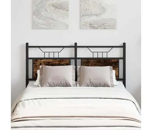 Galvgalis, Ozolkoka Krāsa, 120 Cm, Inženierijas Koks, Tērauds Vidaxl Galvgalis, Ozolkoka Krāsa, 120 Cm, Inženierijas Koks, Tērauds Vidaxl