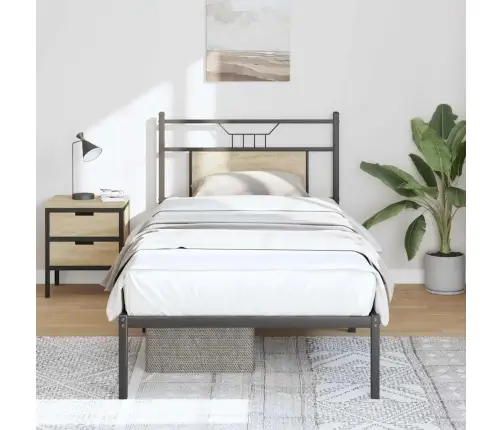 Gulta Bez Matrača, Ozolkoka, 75X190 Cm, Inženierijas Koks Vidaxl