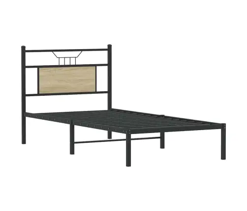 Lovos Rėmas Be Čiužinio, Sonoma, 90X190cm Apdirbta Mediena