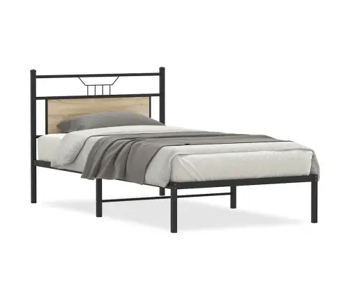 Peatsiga Voodiraam, Ilma Madratsita, Sonoma Tamm 100X190Cm Peatsiga Voodiraam, Ilma Madratsita, Sonoma Tamm 100X190Cm