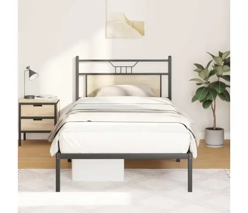 Lovos Rėmas Be Čiužinio, Sonoma, 100X200cm Apdirbta Mediena Lovos Rėmas Be Čiužinio, Sonoma, 100X200cm Apdirbta Mediena