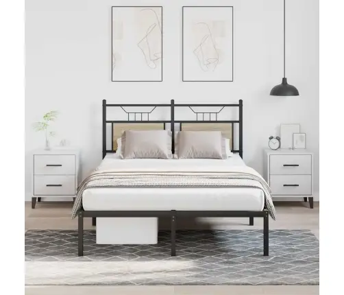 Gulta Bez Matrača, Ozolkoka, 120X190 Cm, Inženierijas Koks Vidaxl