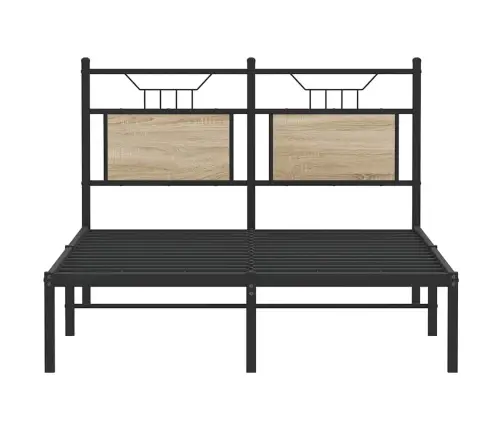 Gulta Bez Matrača, Ozolkoka, 120X200 Cm, Inženierijas Koks Vidaxl