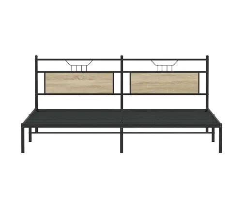 Voodiraam Ilma Madratsita, Sonoma Tamm, 193X201 cm Tehispuit