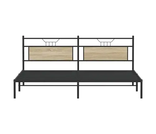 Voodiraam Ilma Madratsita, Sonoma Tamm, 200X200 cm Tehispuit