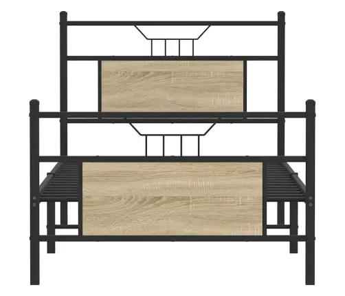 Gulta Bez Matrača, Ozolkoka, 90X200 Cm, Inženierijas Koks Vidaxl