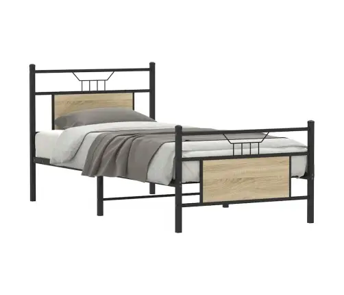 Gulta Bez Matrača, Ozolkoka, 90X200 Cm, Inženierijas Koks Vidaxl