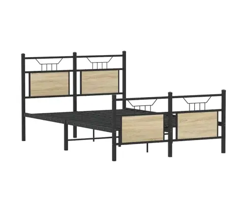 Gulta Bez Matrača, Ozolkoka, 120X200 Cm, Inženierijas Koks Vidaxl