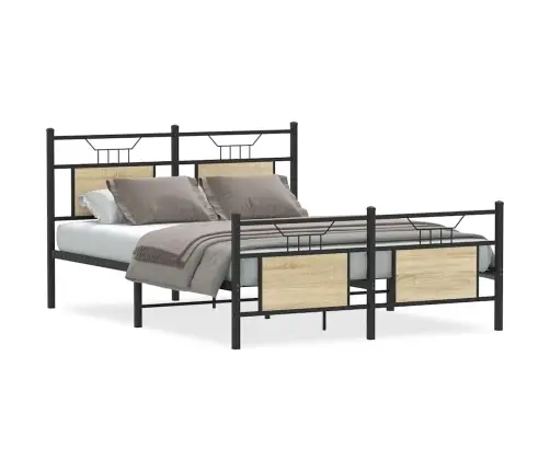 Peatsiga Voodiraam, Ilma Madratsita, Sonoma Tamm 140X200Cm