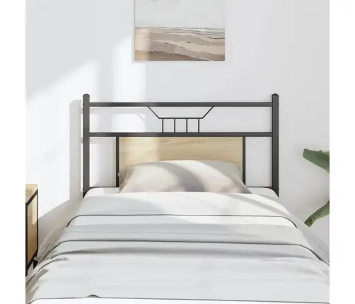 Galvgalis, Ozolkoka Krāsa, 90 Cm, Inženierijas Koks, Tērauds Vidaxl Galvgalis, Ozolkoka Krāsa, 90 Cm, Inženierijas Koks, Tērauds Vidaxl