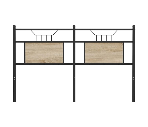 Galvgalis, Ozolkoka Krāsa, 137 Cm, Inženierijas Koks, Tērauds Vidaxl