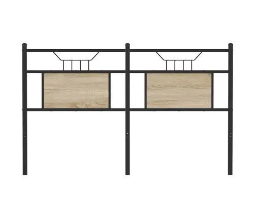 Galvgalis, Ozolkoka Krāsa, 137 Cm, Inženierijas Koks, Tērauds Vidaxl