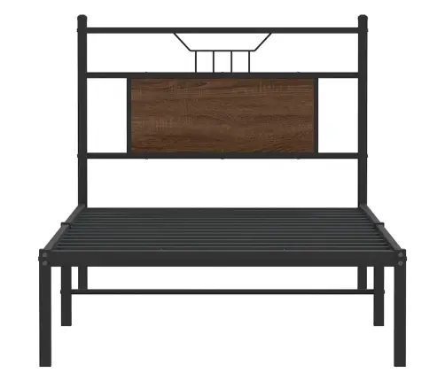 Gulta Bez Matrača, Brūna Ozola, 75X190 Cm, Inženierijas Koks Vidaxl Gulta Bez Matrača, Brūna Ozola, 75X190 Cm, Inženierijas Koks Vidaxl