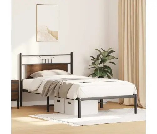 Lovos Rėmas Be Čiužinio, Dūminis, 100X190cm Apdirbta Mediena