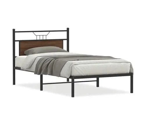 Voodiraam Ilma Madratsita, Pruun Tamm, 107X203 cm Tehispuit Voodiraam Ilma Madratsita, Pruun Tamm, 107X203 cm Tehispuit